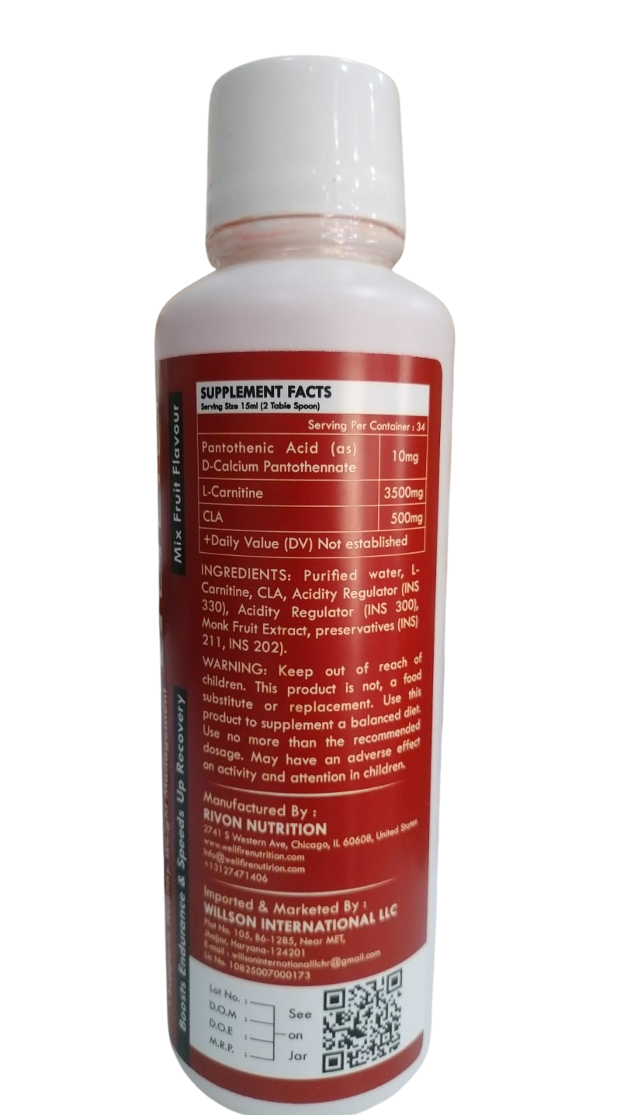 Rivon L-Carnitine + CLA - Image 3